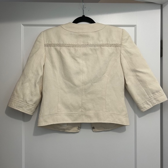 Trina Turk Cream Tweed Blazer - Picture 4 of 16